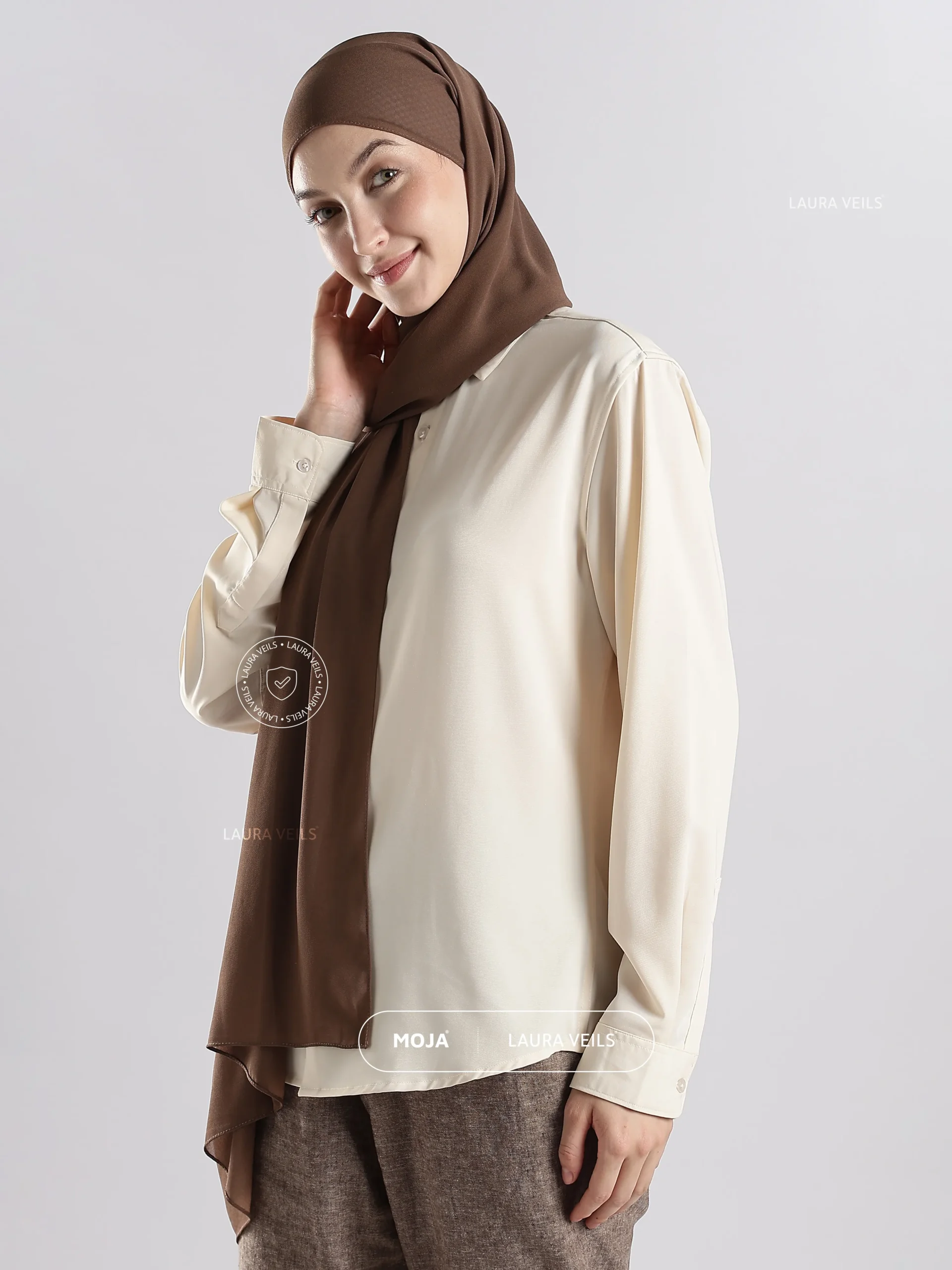 Wood Moja Georgette Hijab