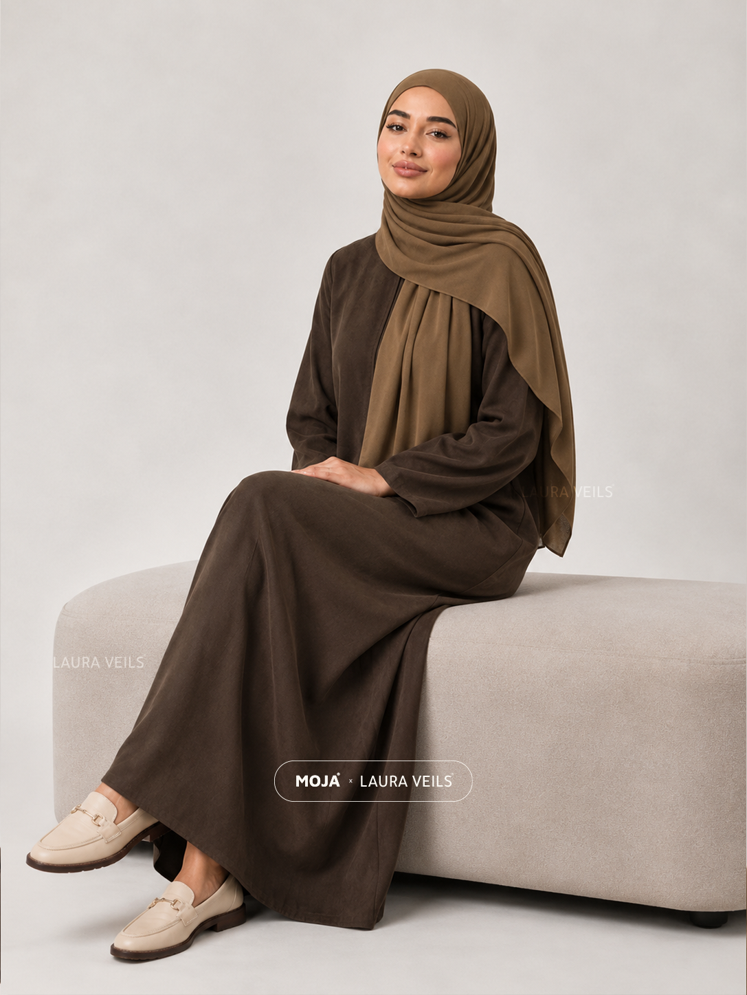 Brown Moja Modal Cotton Hijab