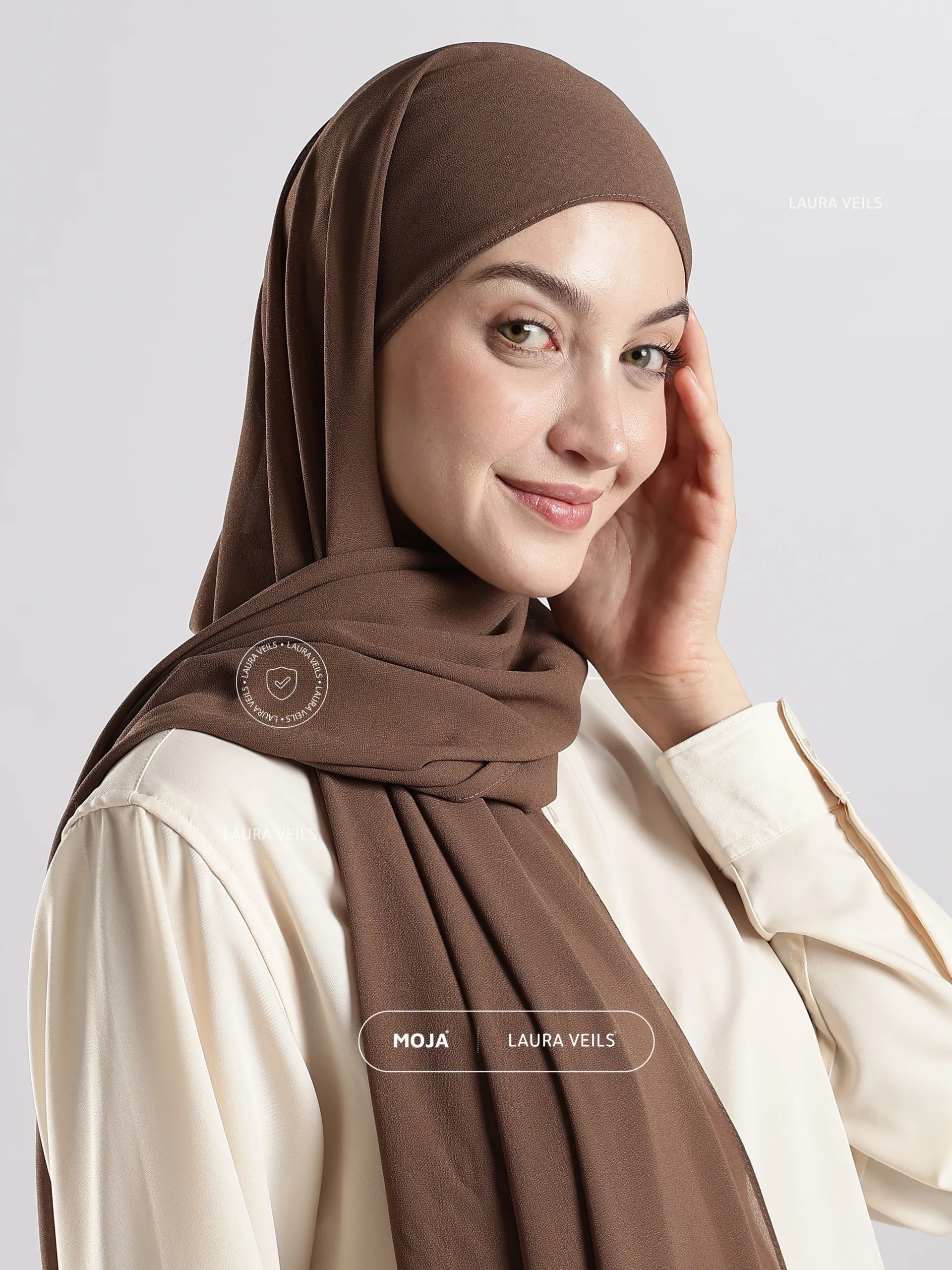 Wood Moja Georgette Hijab