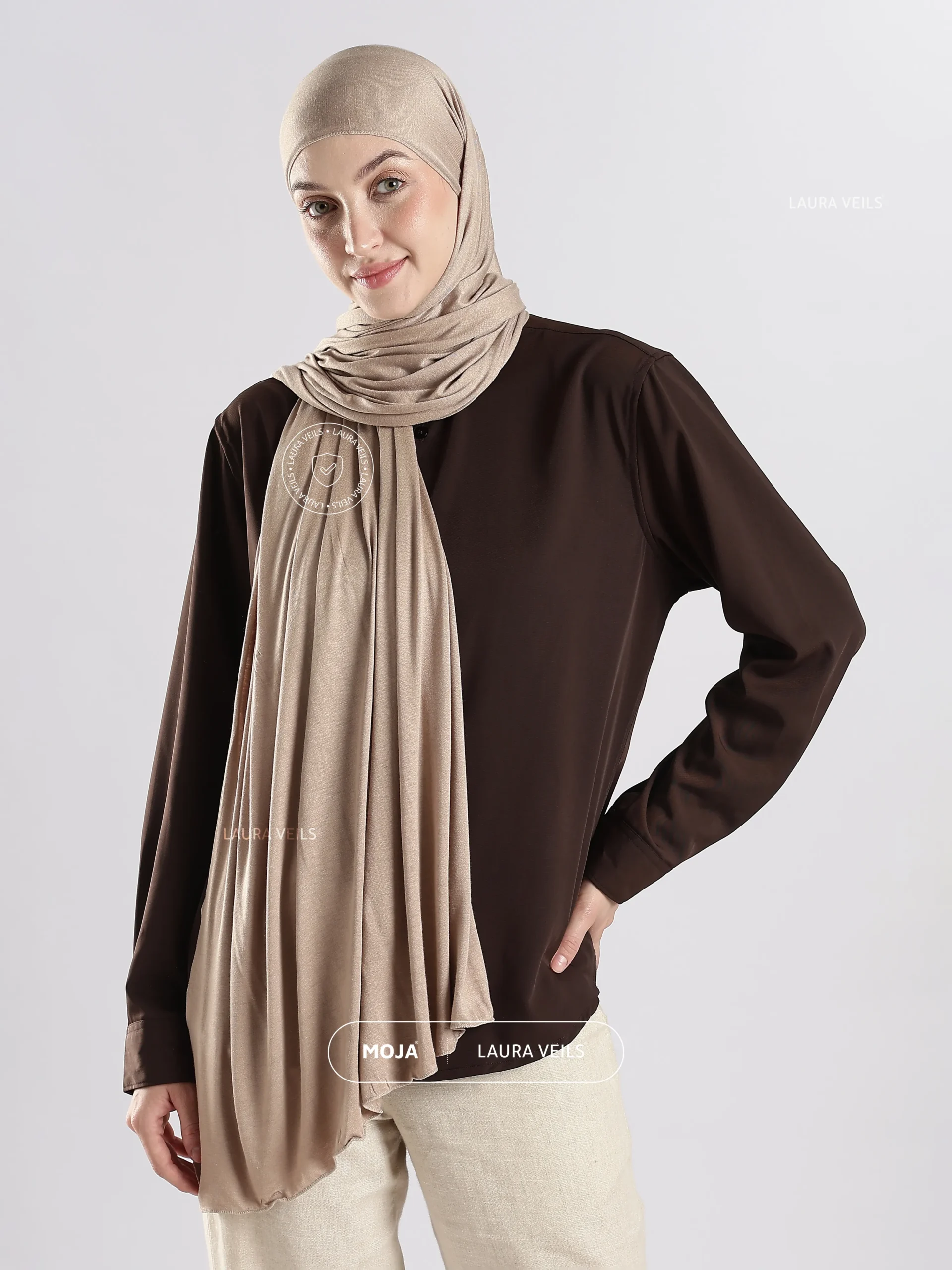 Beige Brown – Moja Jersey (Turkey Bamboo Jersey)