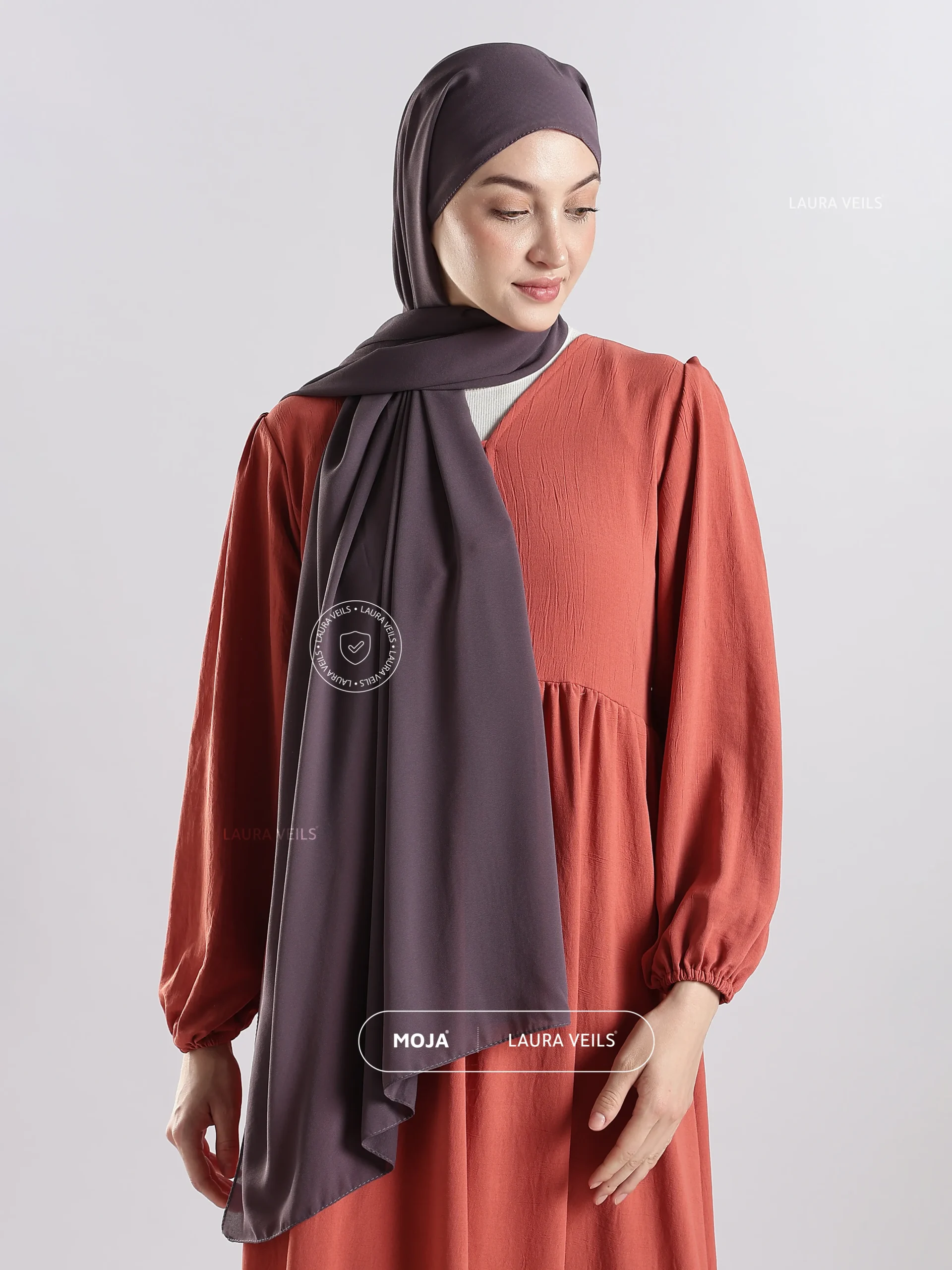 Dusty mauve Moja Georgette Hijab