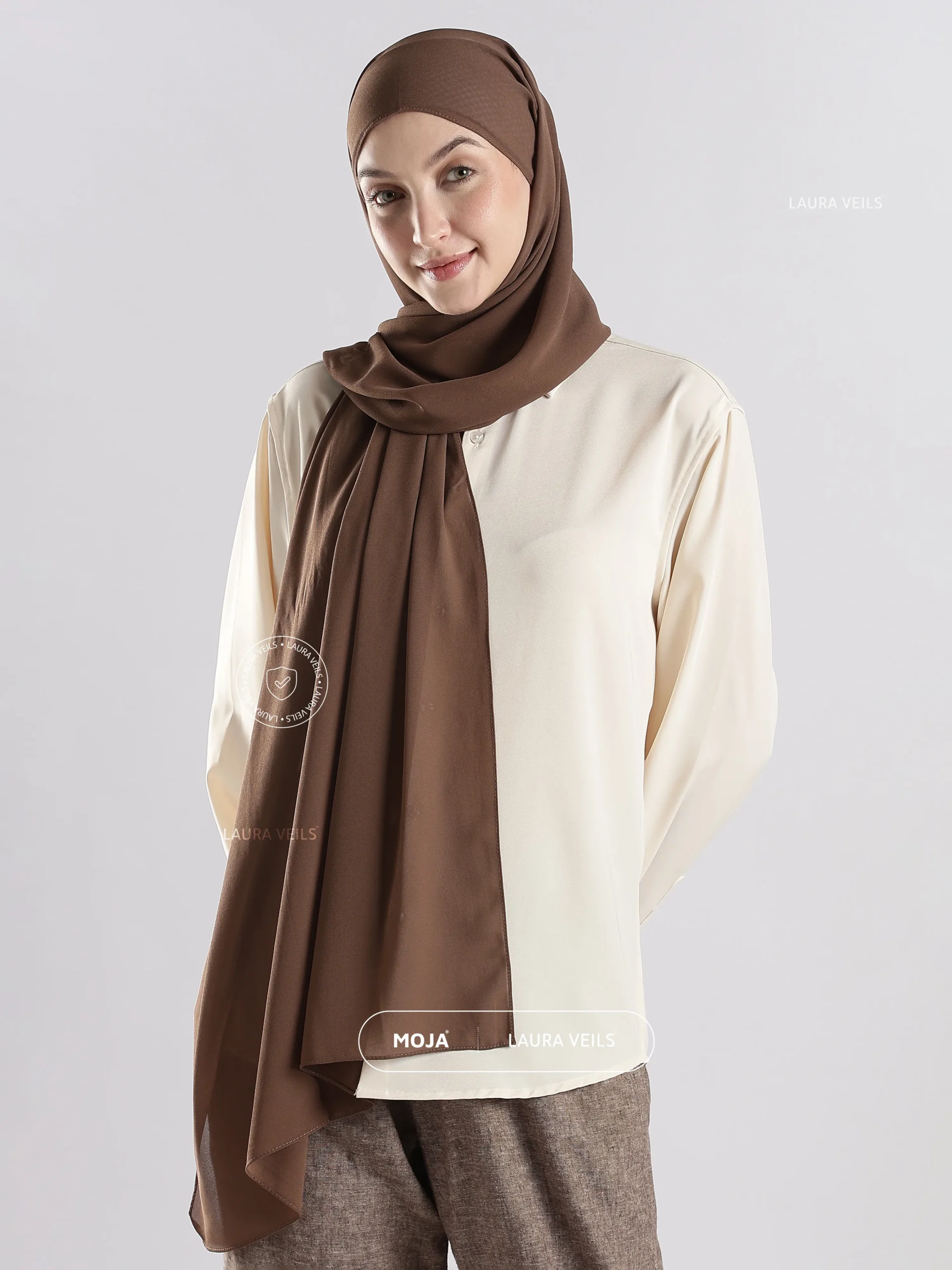 Wood Moja Georgette Hijab