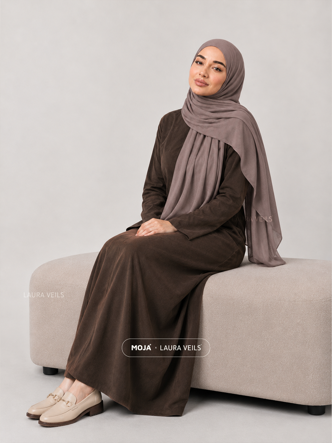 Nude Brown Moja Modal Cotton Hijab