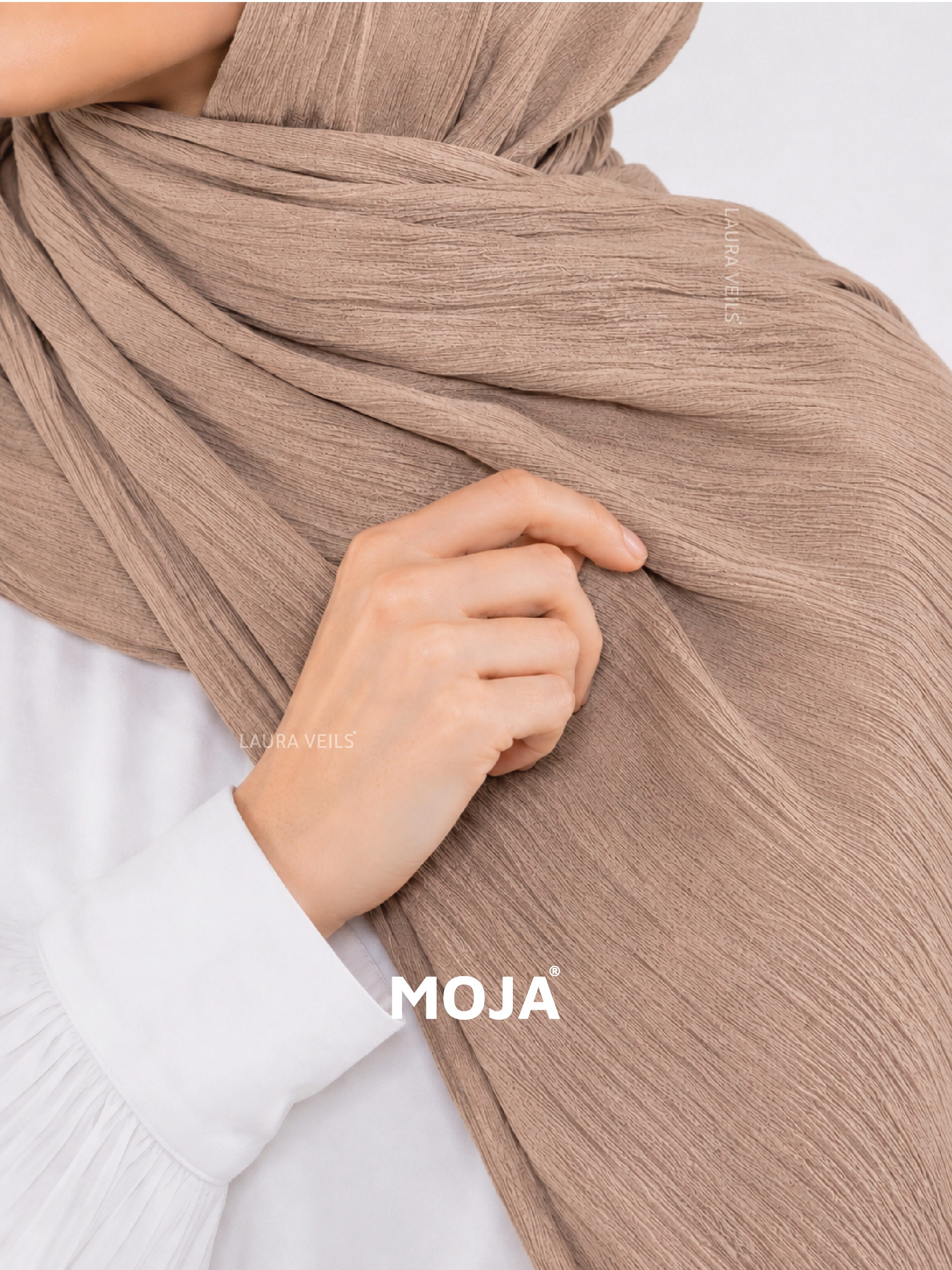 Nude Beige Modal Cotton Crinkle Hijab