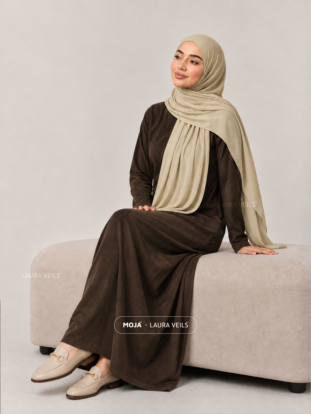 Off White Moja Modal Cotton Hijab