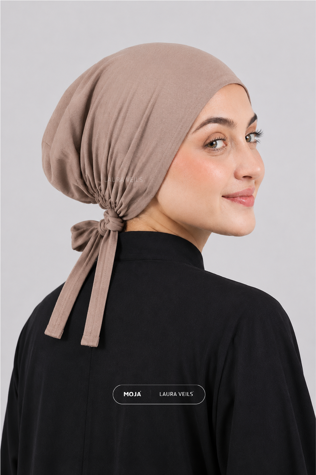 Nude Skin – Moja Tie Cap – Breathable Thin Jersey Underscarf