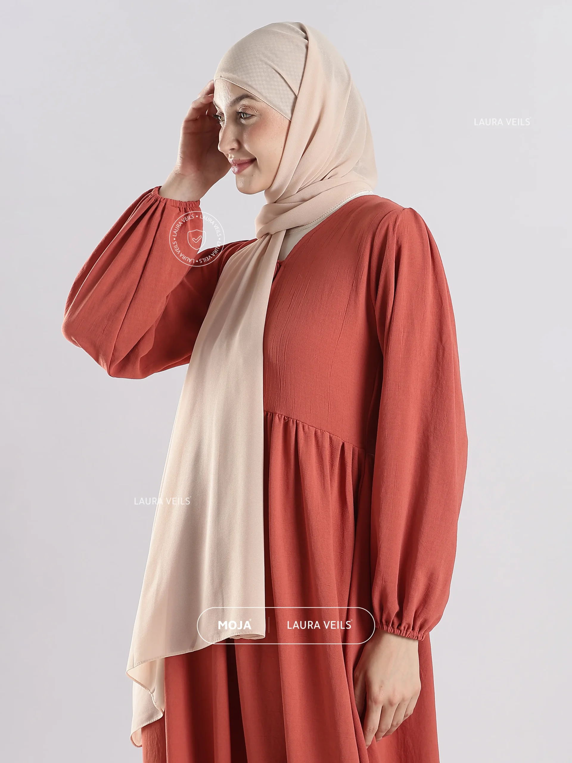 Beige skin Moja Georgette Hijab