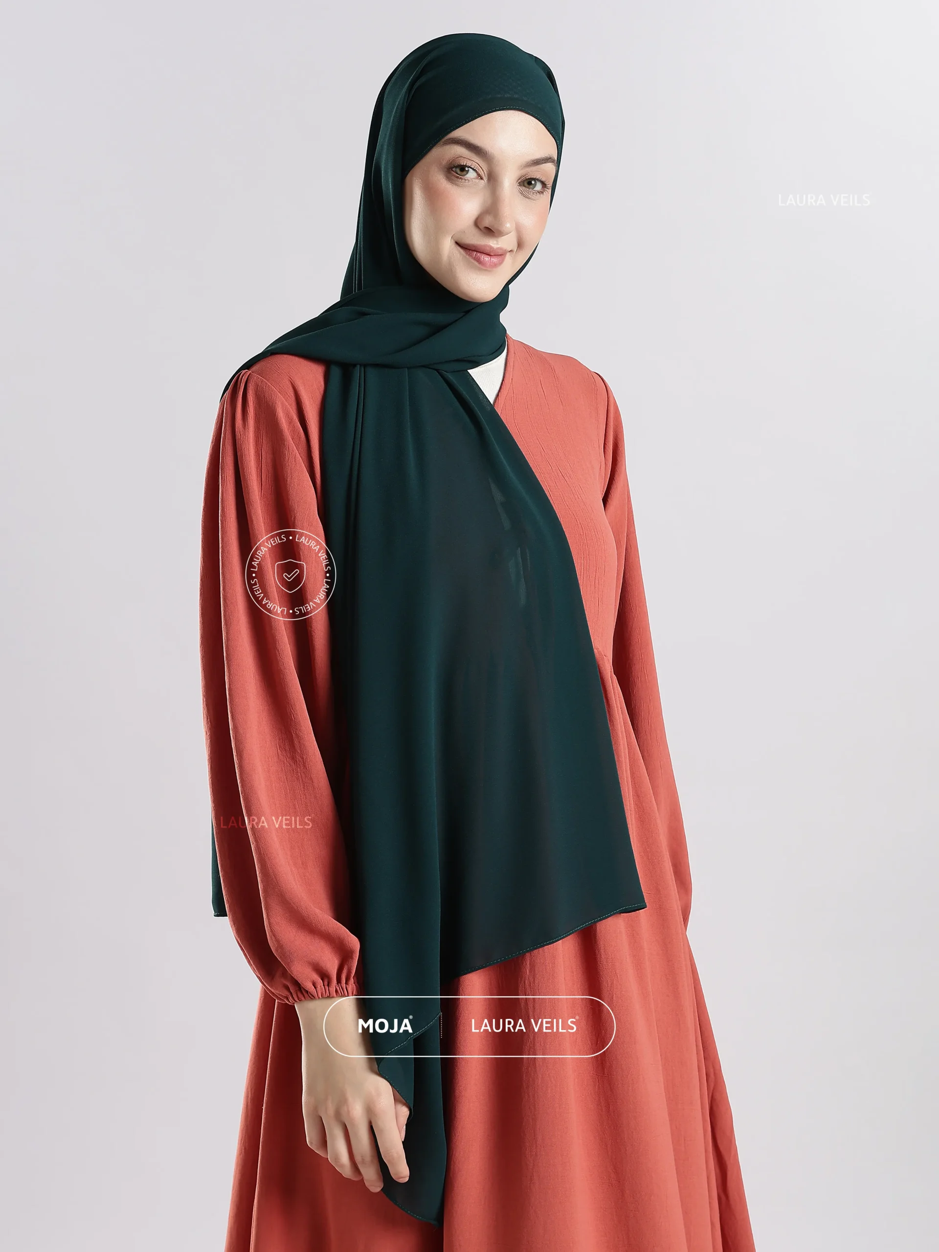 Castoleton Green Moja Georgette Hijab