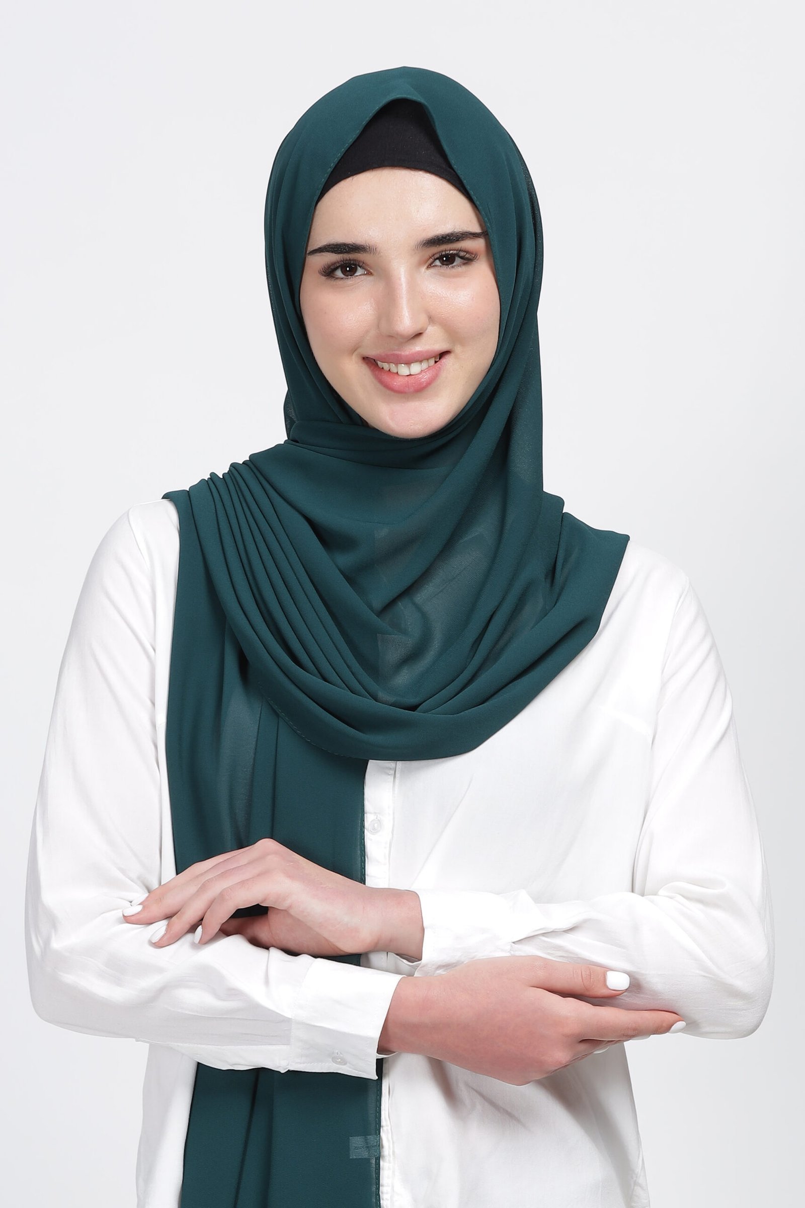 Bottile green – Moja Georgette Hijab