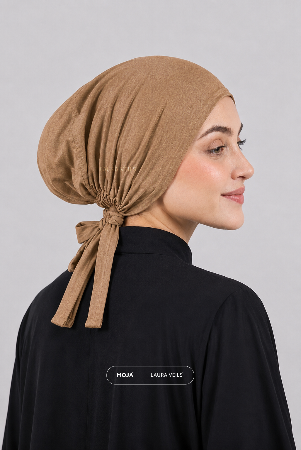 Nude Sage – Moja Tie Cap – Breathable Thin Jersey Underscarf