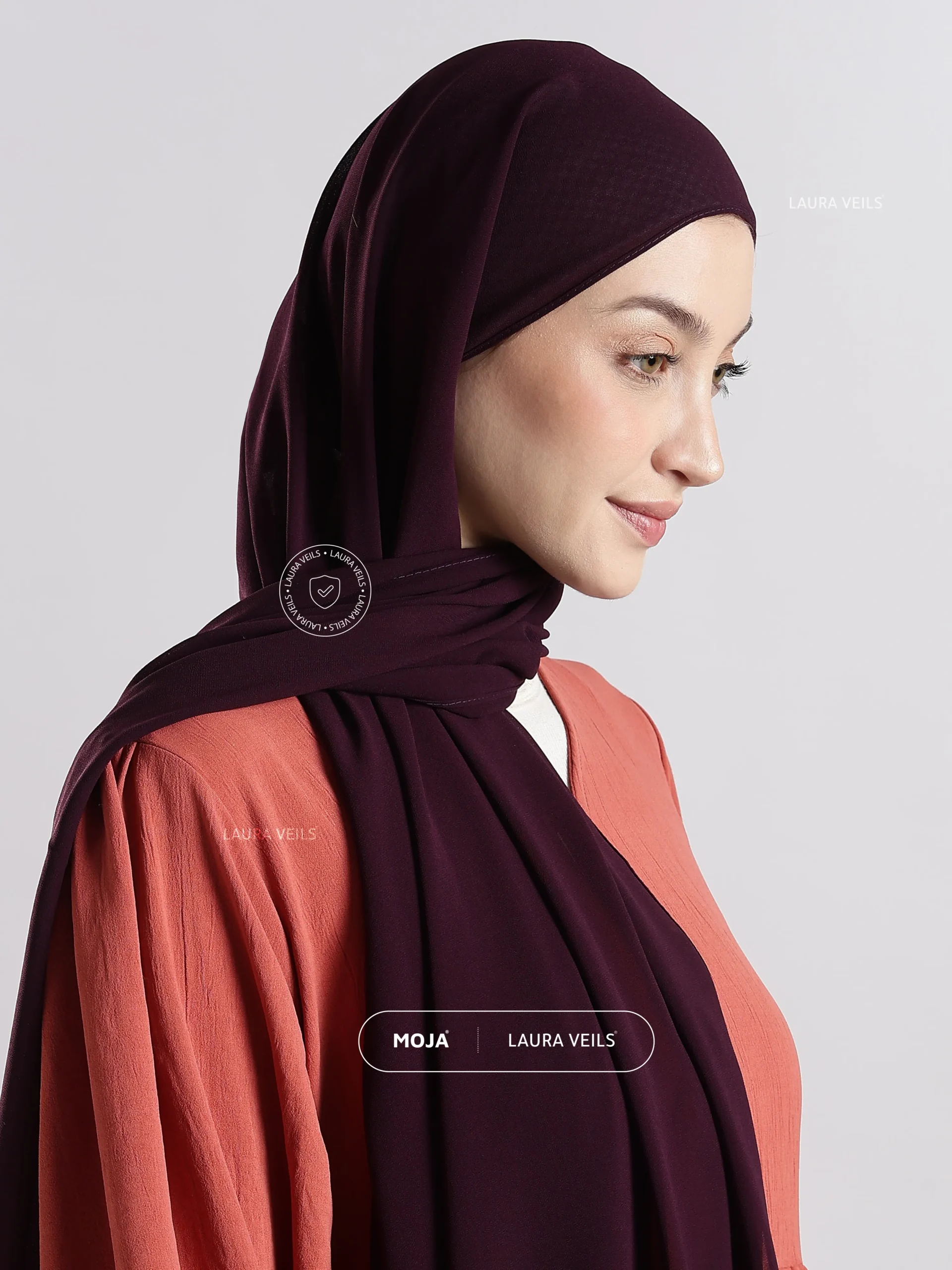 Grape Moja Georgette Hijab