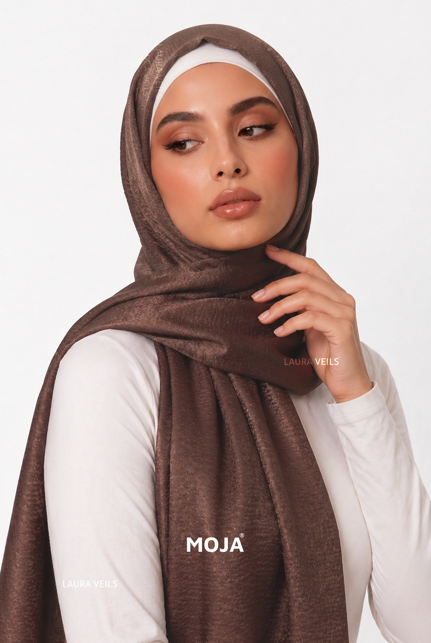 Antique – Moja Bubble Satin Hijab – Soft Glossy Party Wear Hijab – 2 Meter Length