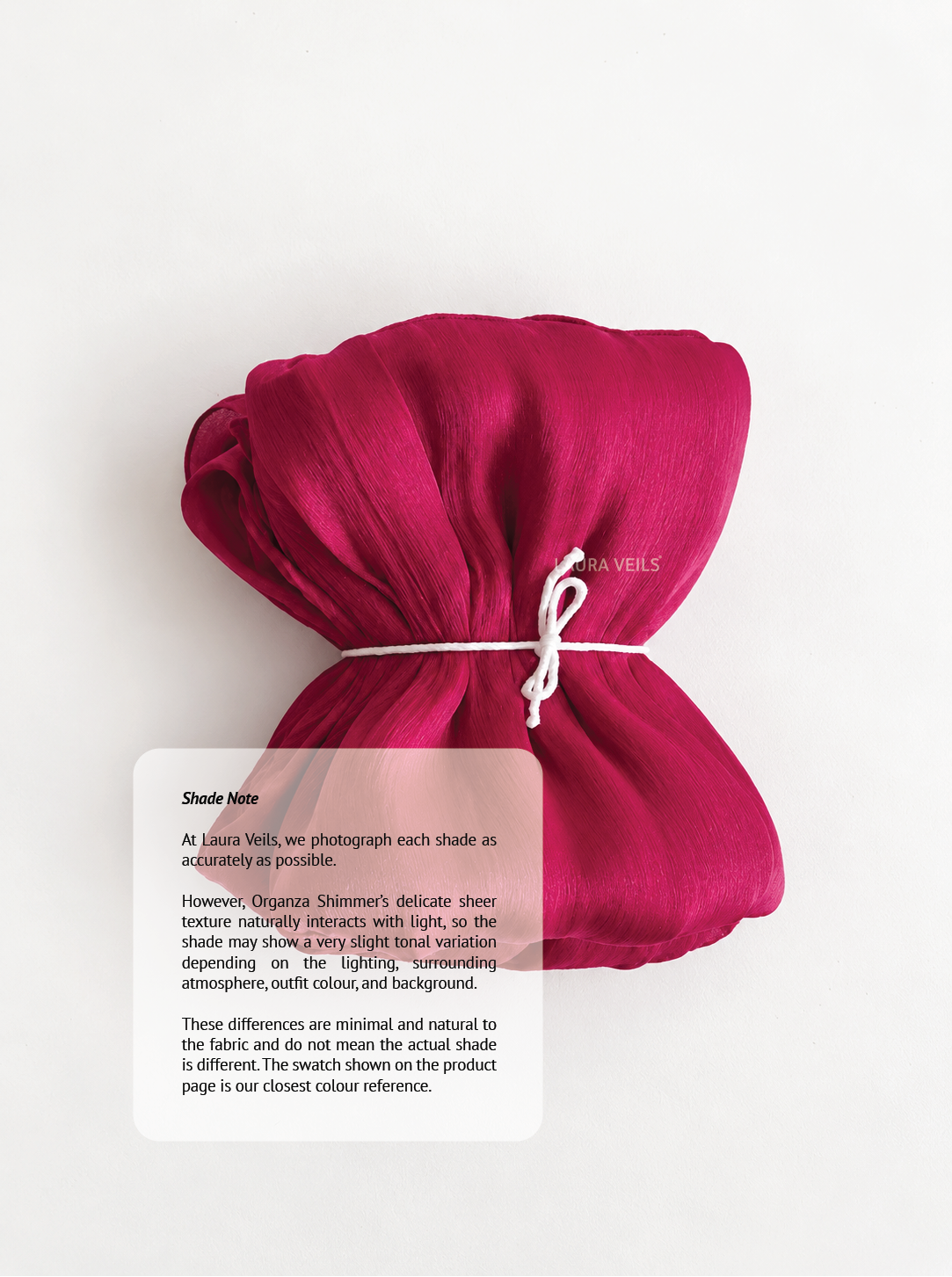 Rani Pink Moja Organza Shimmer Hijab – 2m Length
