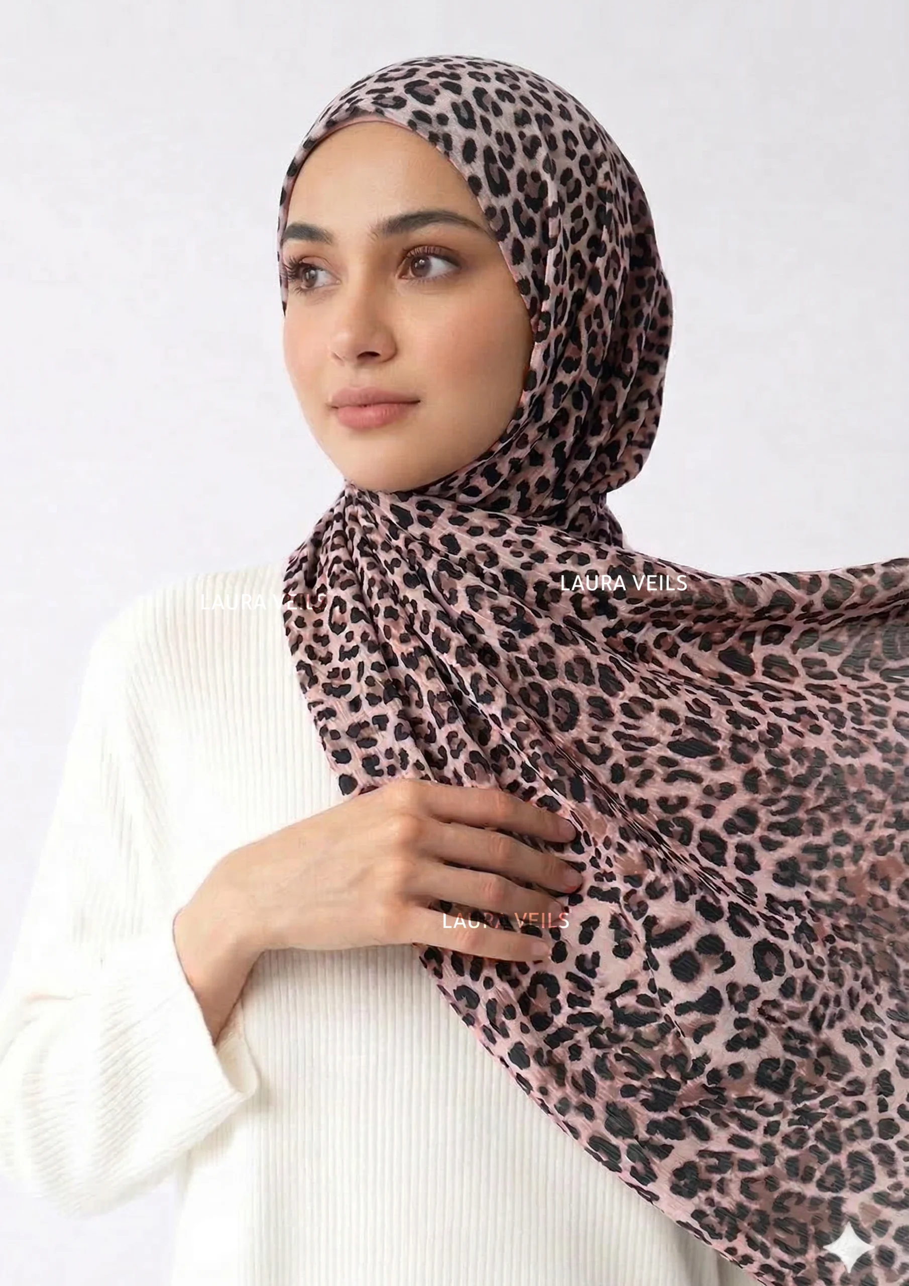 MOJA LEOPARD PRINTED CHIFFON