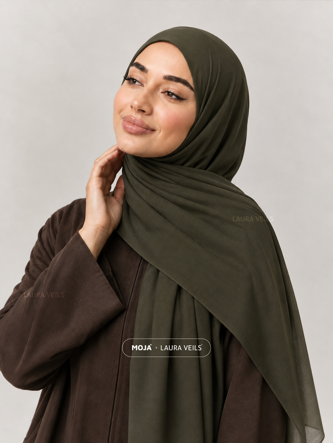 Olive Green Moja Modal Cotton Hijab
