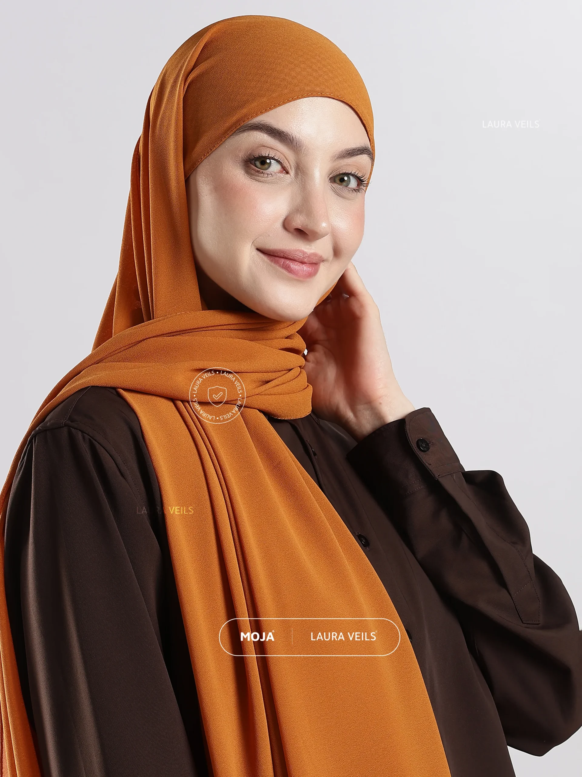 Dark Mustard Moja Georgette Hijab