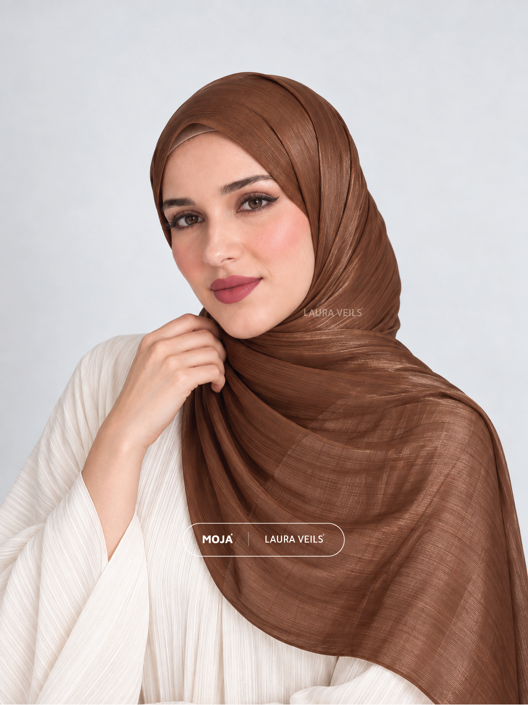 Copper Moja Organza Shimmer Hijab – 2m Length