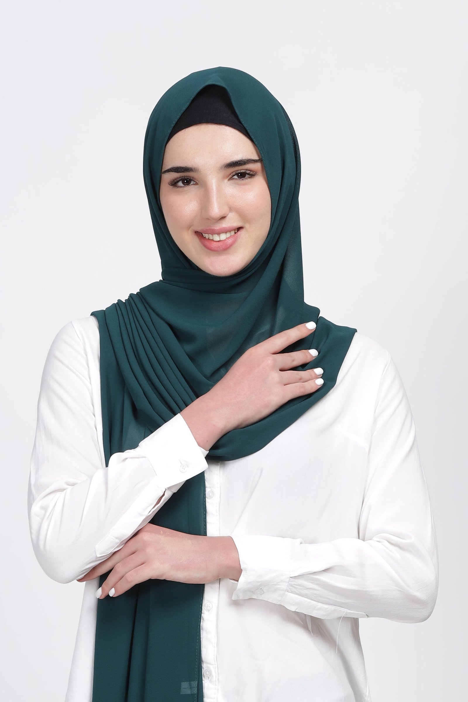 Bottile green – Moja Georgette Hijab